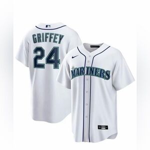Seattle Mariners Ken Griffey Jr #24 Nike Men's White Official MLB Player Jersey